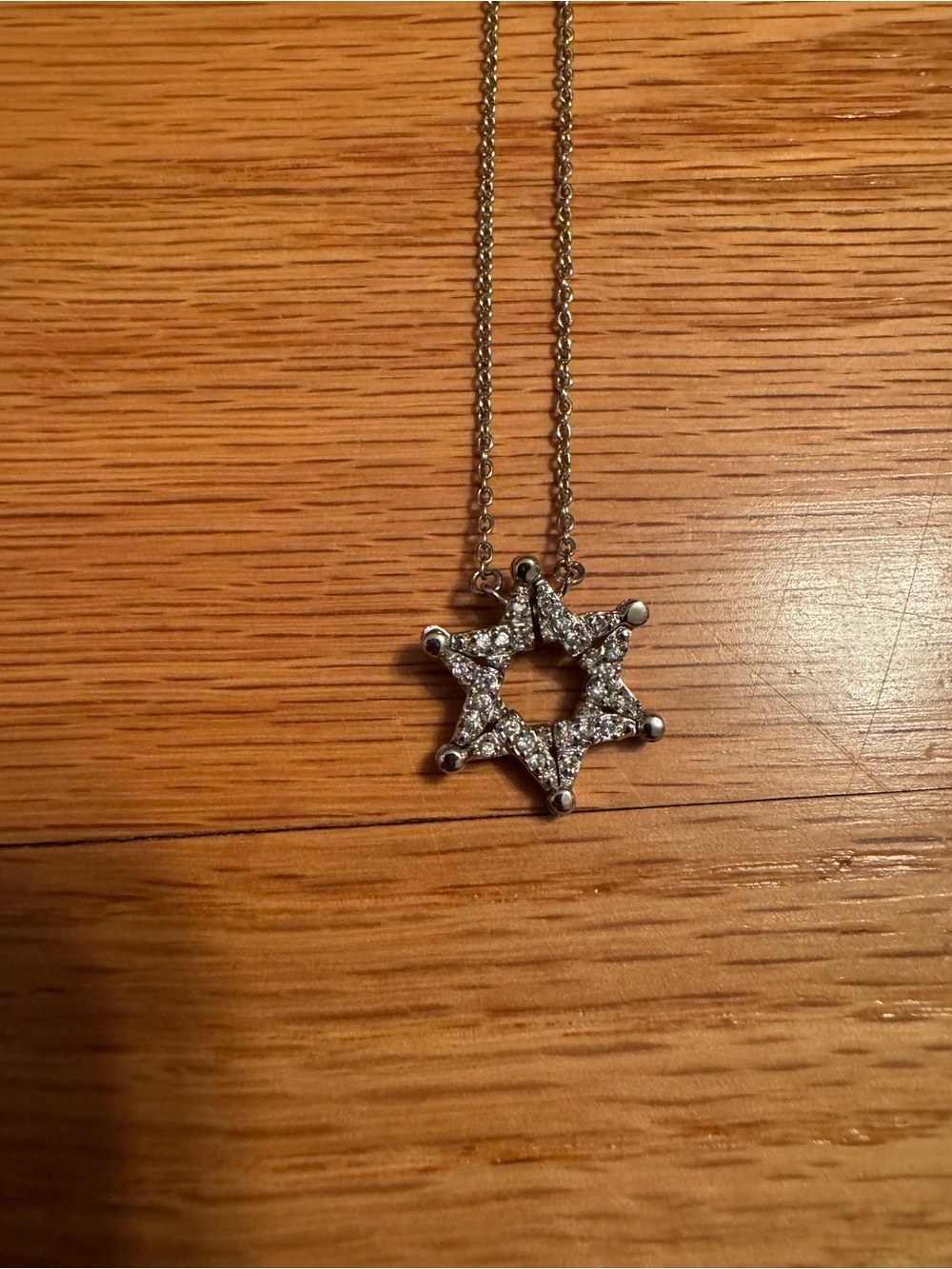 Silver Starburst Pavé Pendant Necklace - Sparkling Silver Tone